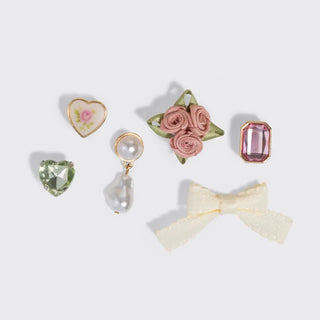 KitschPop™ Charms 6pc Set – Vintage Pink