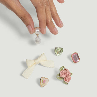 KitschPop™ Charms 6pc Set – Vintage Pink