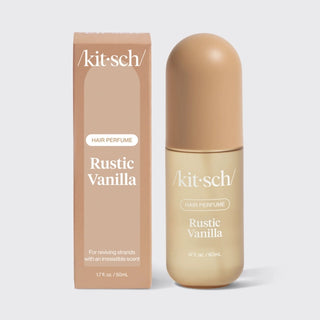 Kitsch Rustic Vanilla hair perfume bottle and packaging