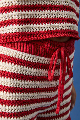 Americana Crochet Stripe Shorts