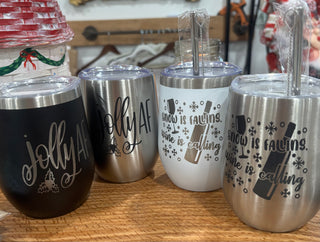 Engraved Wine Tumblers
