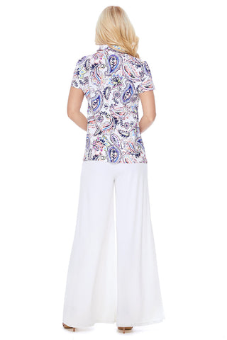 Jonah Palazzo Pant in Off White