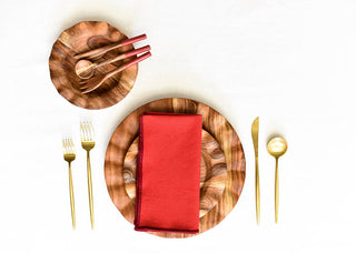 Fundamental Red Wood Appetizer Spoon
