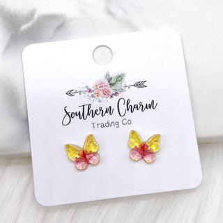 Yellow and Pink Butterflies